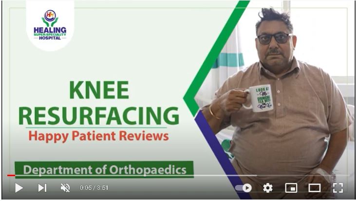 Happy Knee Resurfacing Patients healing hospital chandigarh